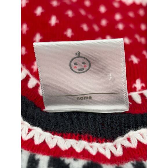 Hanna Andersson Baby Tiered Long Sleeve Red Sweater Dress‎ 80cm 18 months - Picture 4 of 4